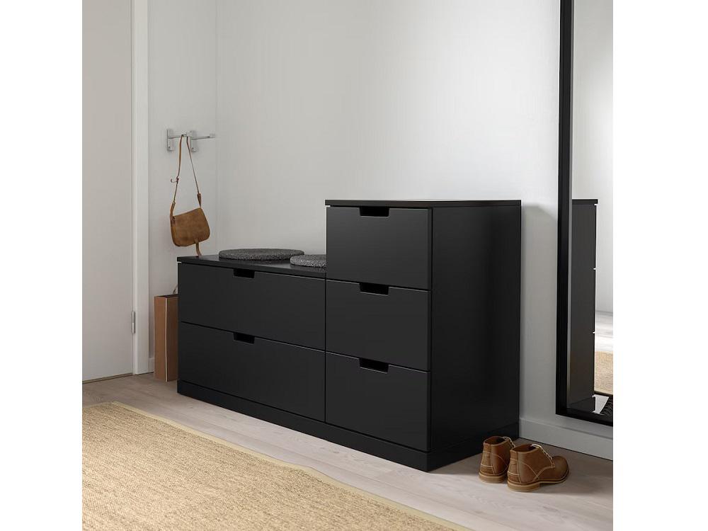 Комод Нордли 14 black ИКЕА (IKEA) изображение товара