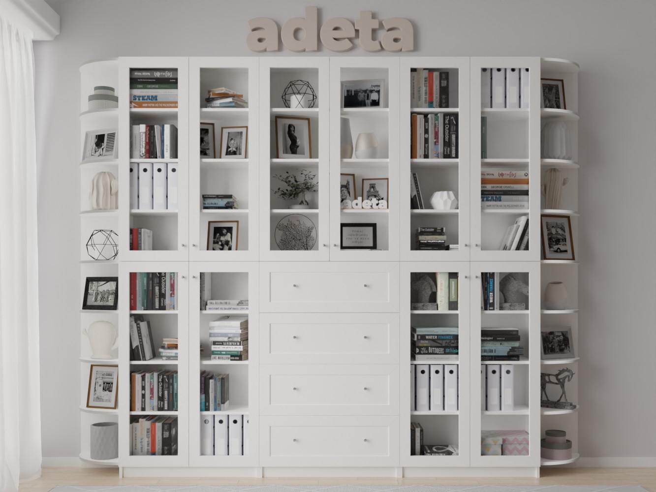 Книжный шкаф Билли 424 white ИКЕА (IKEA) изображение товара